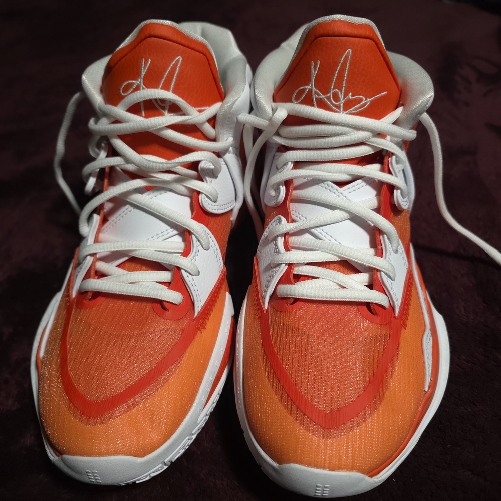 Nike Kyrie Infinity Orange and White Men's Sneakers